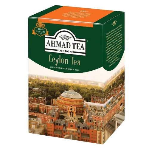 Чай листовой Ahmad Tea / Ахмад Ти Ceylon Tea цейлонский черный в упаковке 200г / горячие напитки