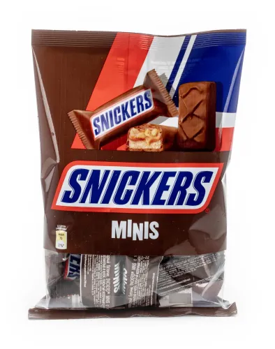Конфеты шоколадные Snickers Minis крем арахисовый 180г