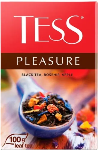 Чай листовой Tess Pleasure черный 100г