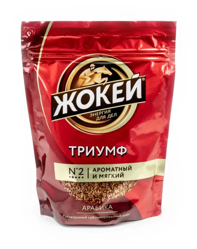 Кофе растворимый Жокей Триумф сублимированный мягкая упаковка 150г