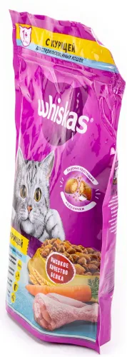 Корм сухой Whiskas для стерилизованных кошек, 350г, курица