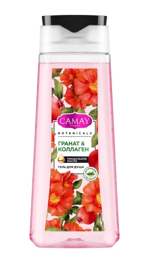 Гель для душа Camay Botanicals Гранат & коллаген 250мл